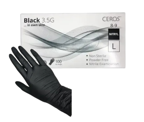 Перчатки Ceros Black 3.5г L 14189 фото