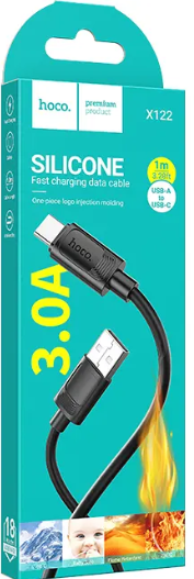 Кабель HOCO X122 Type-C Silicone Cable 3.0A/1м 22796 фото